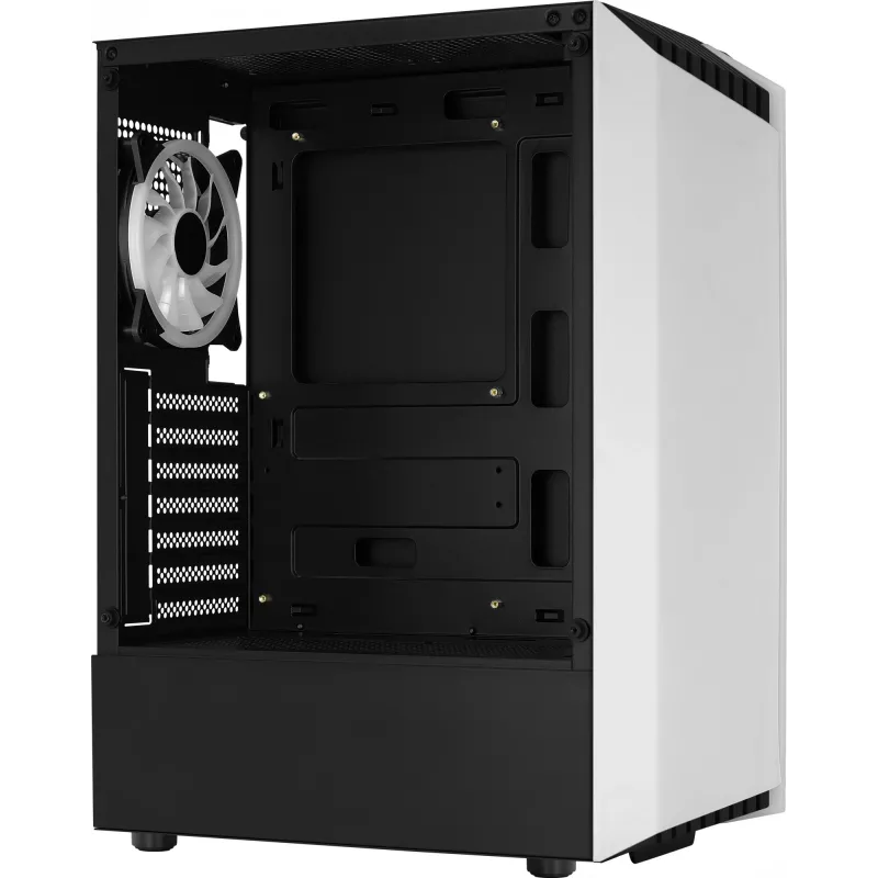 Aerocool Bionic V2 case PC Midi Tower, ATX / micro ATX / Mini-ITX, vetro temperato, RGB, bianco