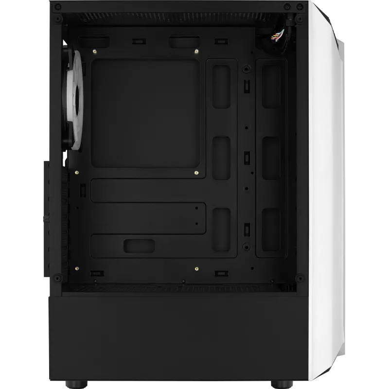 Aerocool Bionic V2 case PC Midi Tower, ATX / micro ATX / Mini-ITX, vetro temperato, RGB, bianco
