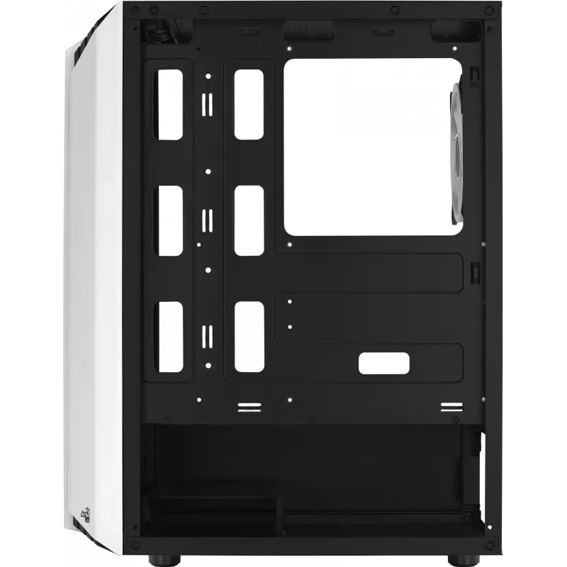 Aerocool Bionic V2 case PC Midi Tower, ATX / micro ATX / Mini-ITX, vetro temperato, RGB, bianco