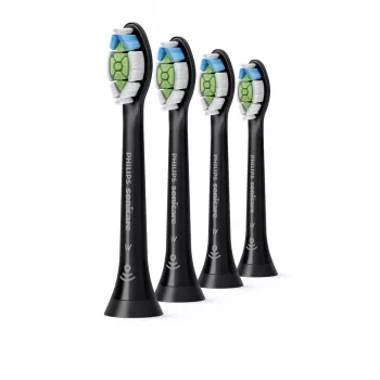 Testine spazzolino Philips HX6064/88 Optimal White — 4 pz., nero, setole medie, 62.000 movimenti/min