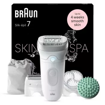 Braun Silk-épil 7 7-081 epilatore 40 pinzette bianco