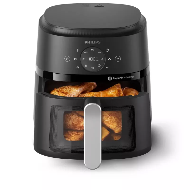 Philips serie 2000 NA221/00 friggitrice singola 4,2 L stand-alone 1500 W friggitrice ad aria nero, argento