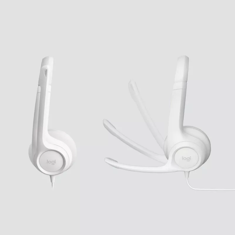 LOGITECH cuffie – H390 – USB-A – bianco crema
