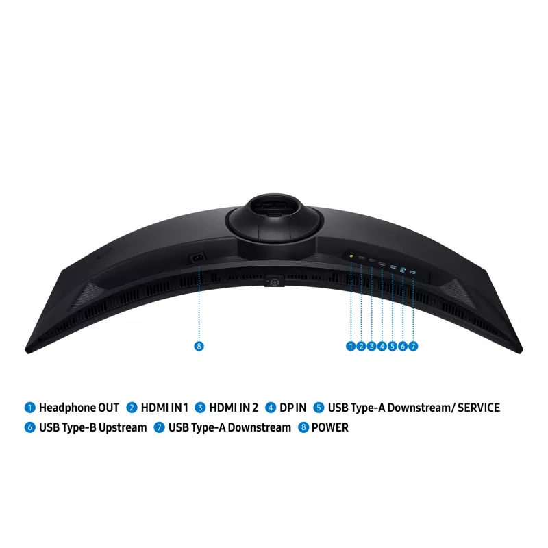 Samsung G91F monitor per computer 124,5 cm (49 inch) 5120 x 1440 pixel Dual QHD LCD nero
