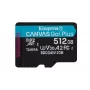 Kingston Technology 512GB microSDXC Canvas Go Plus Gen4 200R A2 U3 confezione singola senza ADP