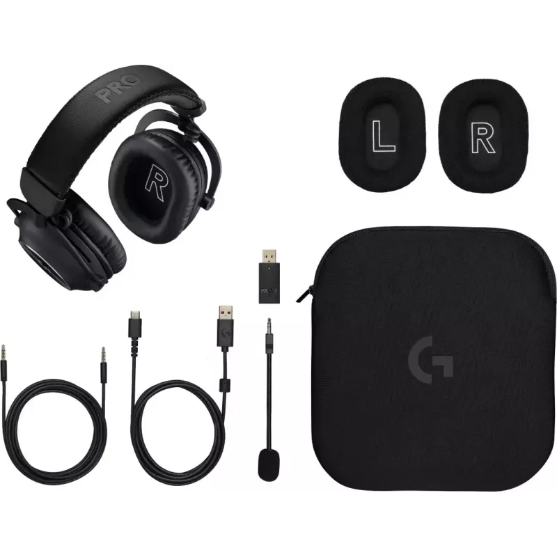 LOGITECH Pro X 2 Lightspeed cuffie gaming wireless - nero