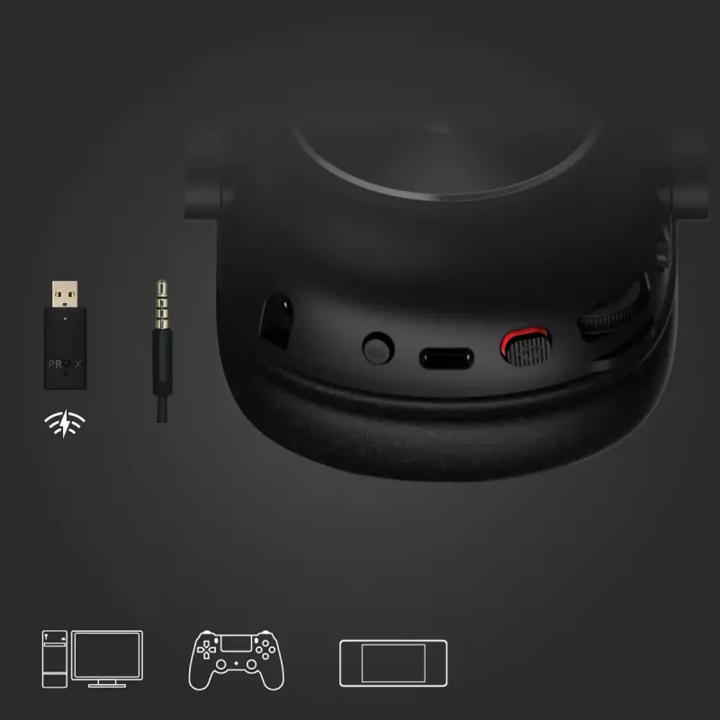 LOGITECH Pro X 2 Lightspeed cuffie gaming wireless - nero