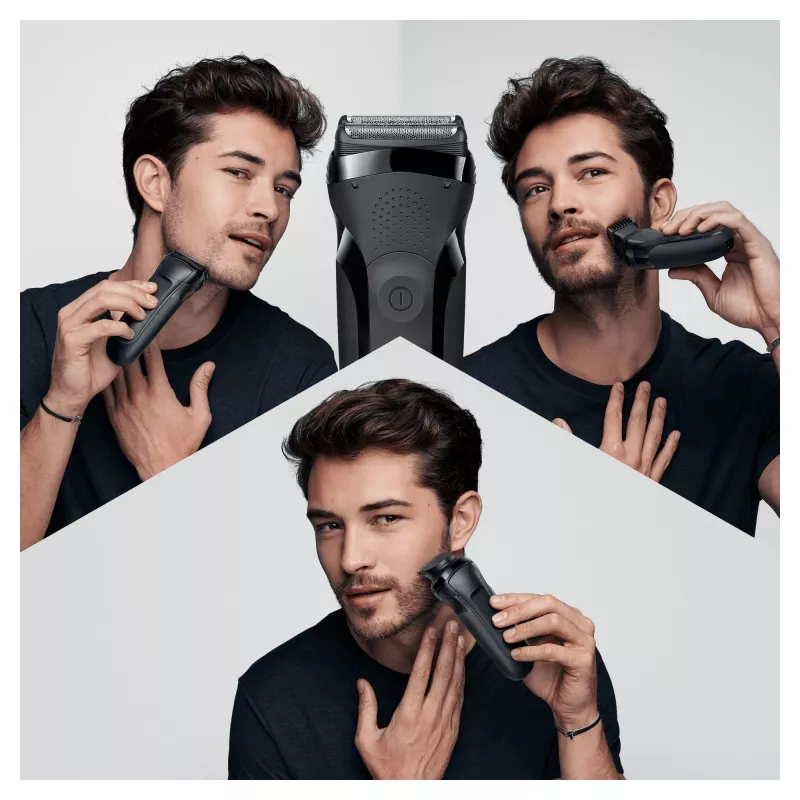 Braun Series 3 Shave&Style 300BT rasoio elettrico, rasoio per uomo, nero