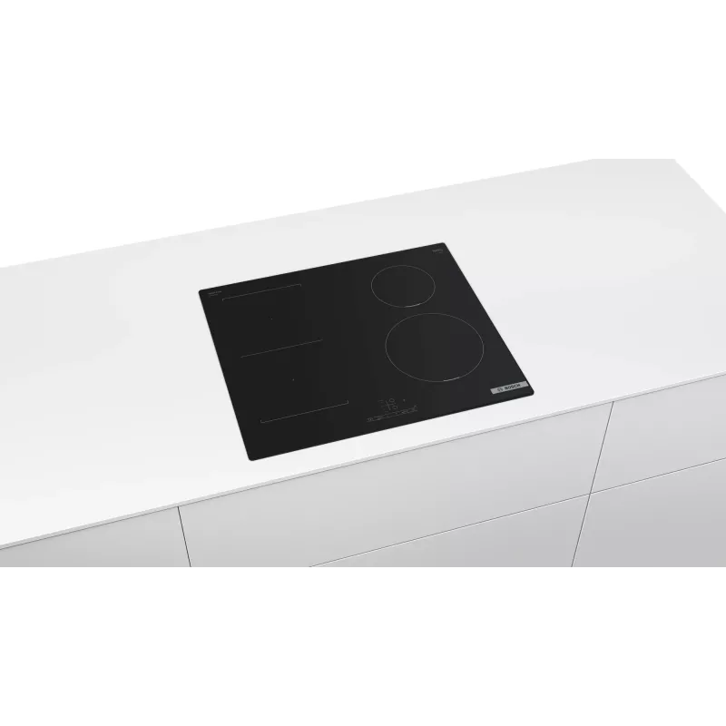 Bosch Serie 4 PWP611BB5E piano cottura nero da incasso 60 cm piano a induzione 4 zone