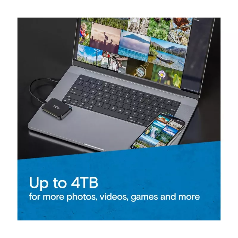 MICRON / CRUCIAL SSD portatile - Crucial X9 - 4TB - USB-C 3.2 Gen 2