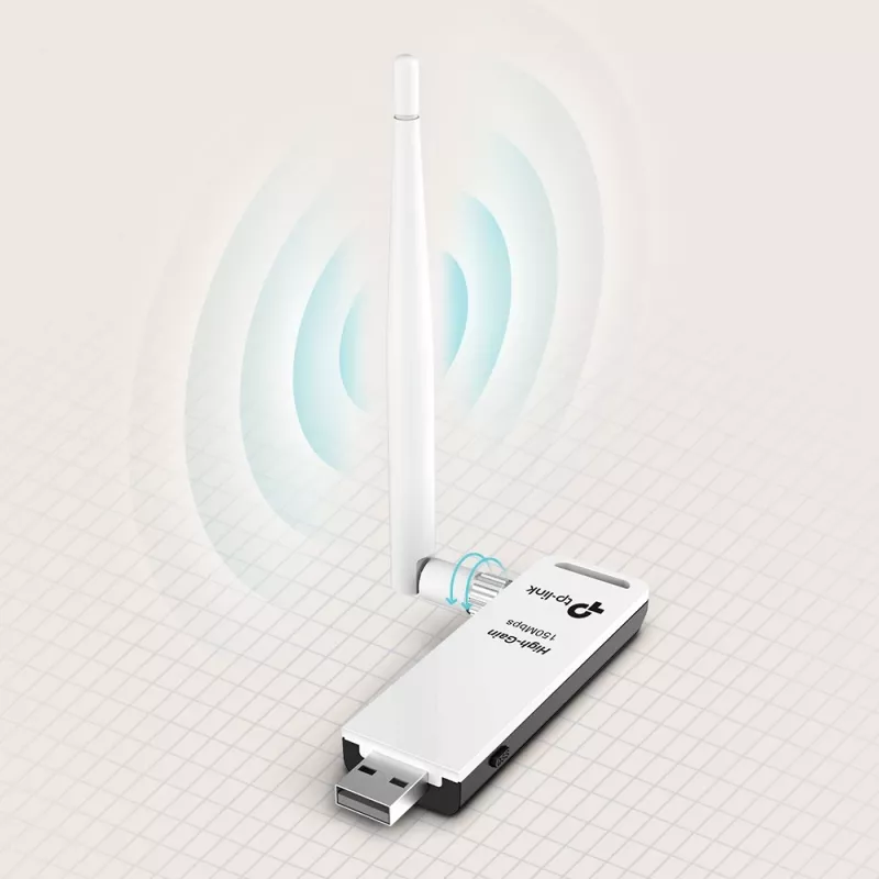 TP-Link TL-WN722N adattatore di rete, WLAN 150 Mbit/s, USB, Wi-Fi 4, 2,4 GHz