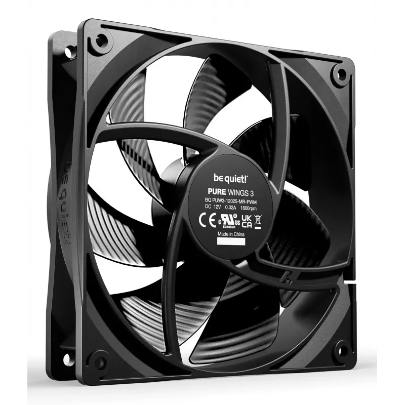 be quiet Pure Wings 3 120mm ventola per case PC 12 cm nero 1 pezzo