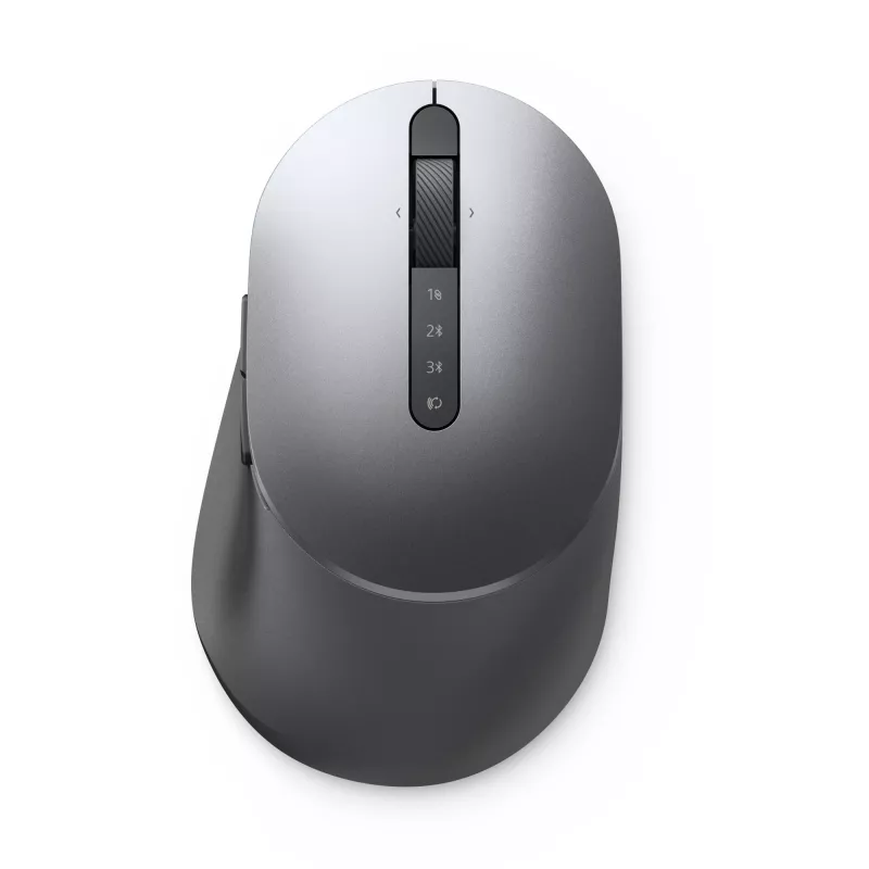 DELL Mouse Pro Plus - MS5320W, per destrimani, ottico, RF Wireless + Bluetooth, 1600 DPI, grigio, titanio