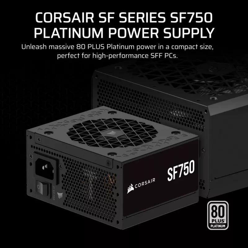 CORSAIR alimentatore - SF Series SF750 completamente modulare 80 Plus Platinum SFX