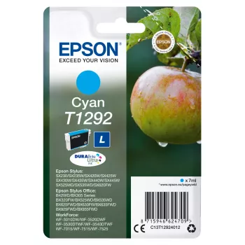 Epson confezione singola ciano T1292 inchiostro DURABrite Ultra, ciano, 7 ml, 1 pezzo, 474 pagine