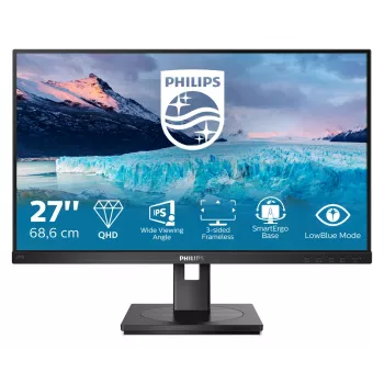 Philips S Line 275S1AE/00 monitor per computer 68,6 cm (27 pollici) 2560 x 1440 Pixel 2K Ultra HD LCD nero