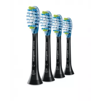 Philips C3 Premium Plaque Defence HX9044/33 4x nero testine per spazzolino elettrico sonico