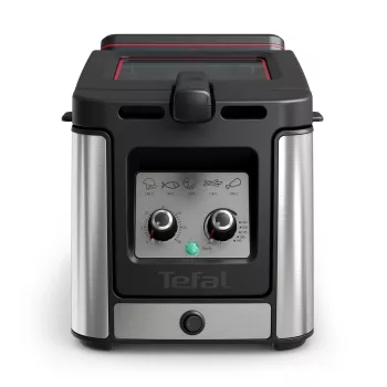 Tefal Clear Duo FR600D singolo 0,65 L da appoggio 2000 W friggitrice nero, acciaio inox