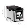 Tefal Clear Duo FR600D10 friggitrice, 3,5 l, 2000 W, acciaio inox/nero