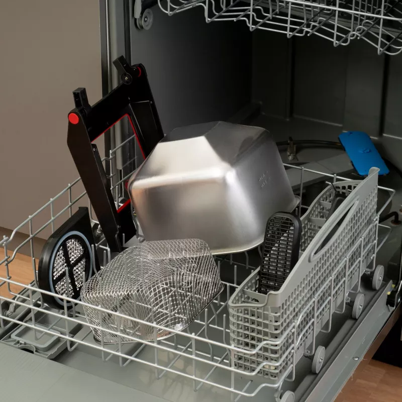Tefal Clear Duo FR600D10 friggitrice, 3,5 l, 2000 W, acciaio inox/nero