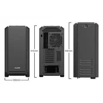 Case per PC be quiet! Silent Base 601 Midi Tower nero