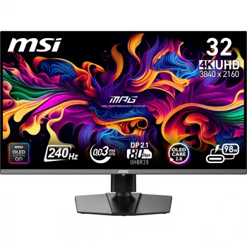 MSI MPG 322URX QD-OLED monitor per computer 80 cm (31,5 pollici) 3840 x 2160 Pixel 4K Ultra HD nero