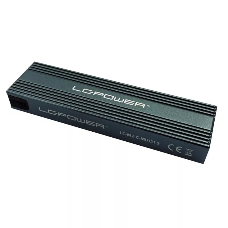 LC-Power LC-M2-C-NVME-3 contenitore per SSD M.2 NVMe, USB 3.2