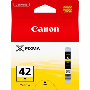 Canon CLI-42Y cartuccia d'inchiostro giallo, capacità standard, giallo, inchiostro pigmentato, 1 pz., 284 pagine