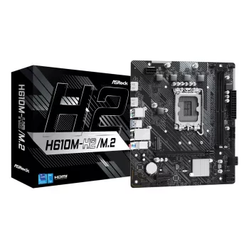 ASRock scheda madre H610M-H2/M.2 LGA1700 Intel H610 2 X DDR4 2 X HDMI 2.1 TMDS compatibile mATX