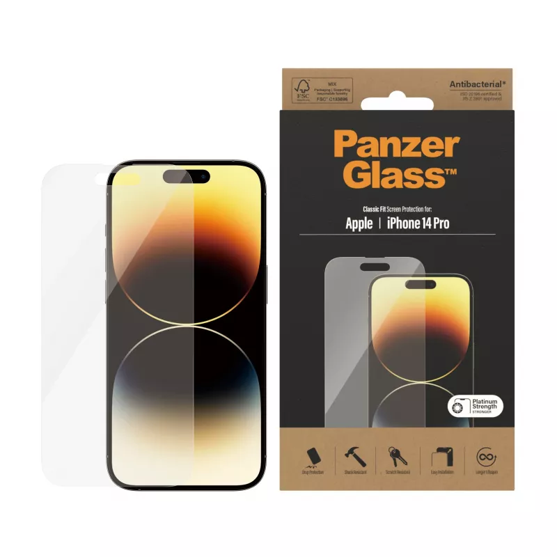 PanzerGlass pellicola protettiva per display per Apple iPhone 14 Pro Classic Fit