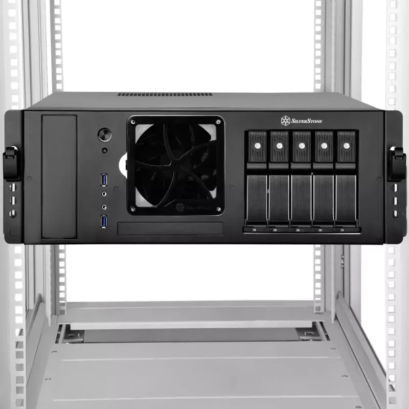 RMS05-22 rack in acciaio argento SilverStone