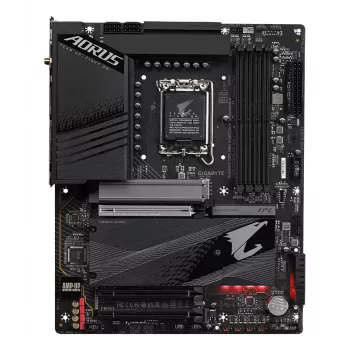 GIGABYTE Z790 AORUS ELITE AX scheda madre - supporta Intel Core 14ª generazione, 16*+2+1 fasi Digital VRM, fino a 7600 MHz DDR5 (OC), 4x PCIe 4.0 M.2, Wi-Fi 6E, 2,5 GbE LAN, USB 3.2 Gen 2x2