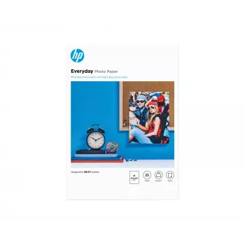 HP Everyday Photo Paper, lucida, 200 g/m², A4 (210 x 297 mm), 25 fogli