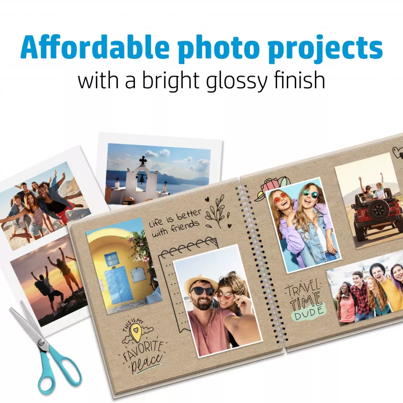 HP Everyday Photo Paper, lucida, 200 g/m², A4 (210 x 297 mm), 25 fogli