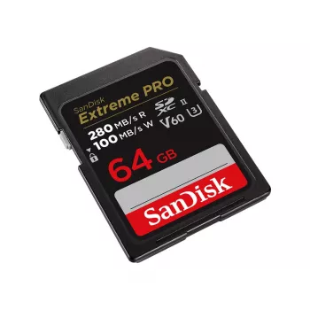 WESTERN DIGITAL SanDisk PRO 64GB V60 UHS-II schede SD 280/100MB/s V60 C10 UHS-II