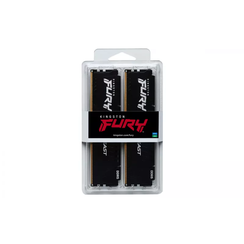 Kingston Technology FURY Beast 32GB 5600MT/s DDR5 CL36 DIMM (kit da 2) nero