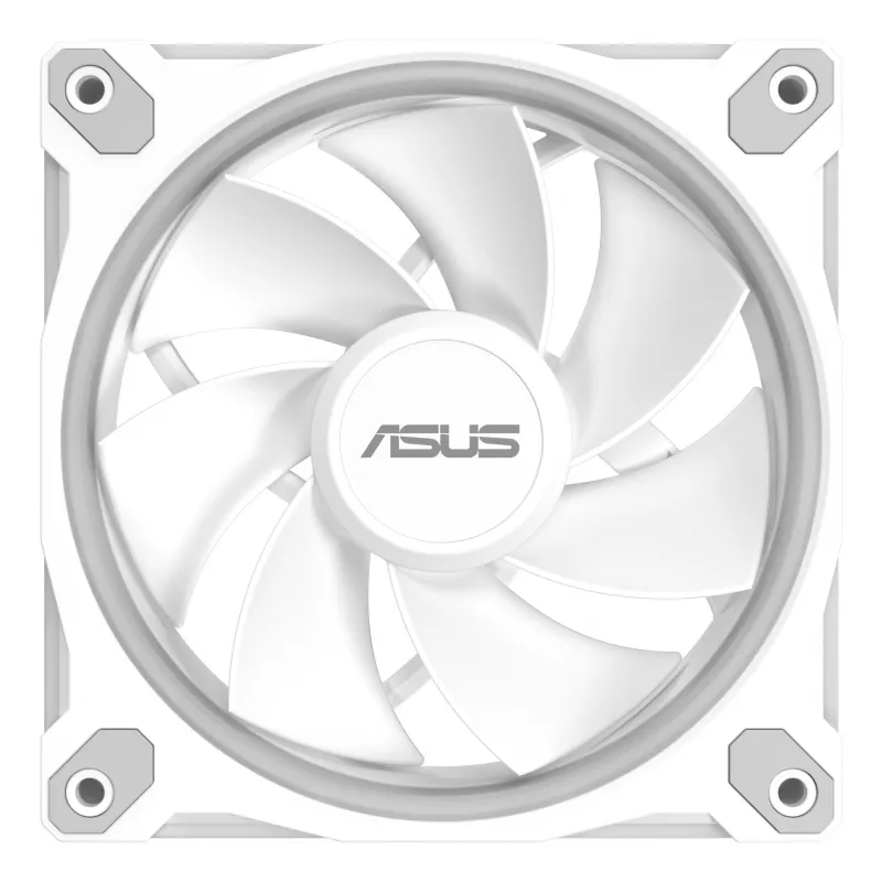 Ventola per case ASUS Prime MR120 120 mm 1600 RPM bianco (confezione da 3, LED, 58 CFM, 23 dB)
