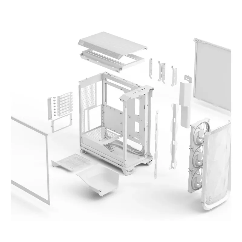 FRACTAL DESIGN Meshify 3 bianco RGB Tg Clear Tint
