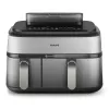 Philips serie 5000 NA555/00 friggitrice doppia 9 L stand-alone 2750 W friggitrice ad aria argento