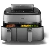 Philips serie 5000 NA555/00 friggitrice doppia 9 L stand-alone 2750 W friggitrice ad aria argento
