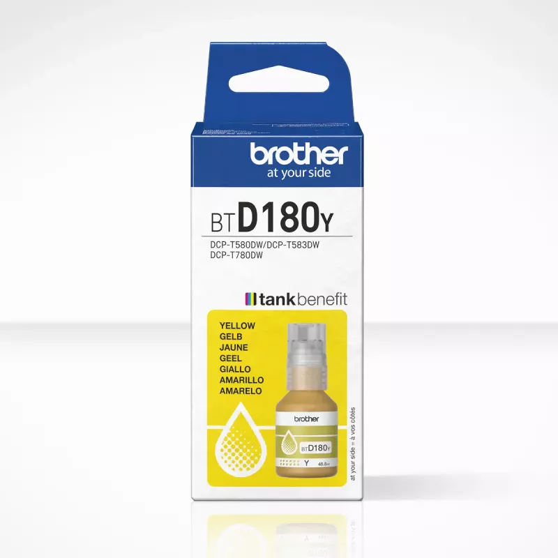 Brother BTD180Y giallo bottiglia d'inchiostro originale