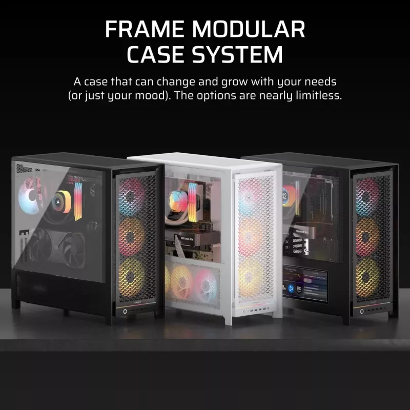 Case per PC CORSAIR - Frame 5000D RS ARGB High-Airflow Mid-Tower - bianco