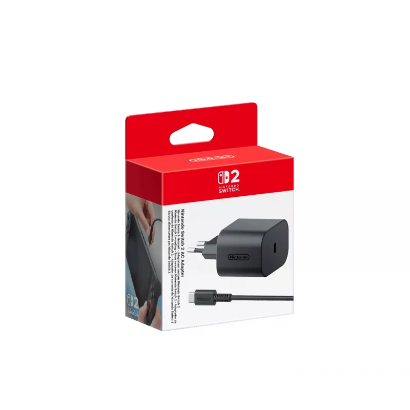 Nintendo Switch 2 alimentatore AC, uso interno, AC, 20 V, 1,5 m, nero
