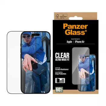 PanzerGlass ® pellicola protettiva per display iPhone Air | Ultra-Wide Fit con EasyAligner