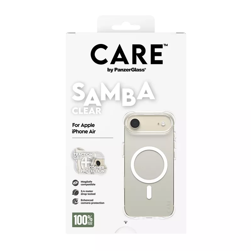 PanzerGlass CARE™ by ® Samba Case trasparente con MagSafe bianco iPhone Air