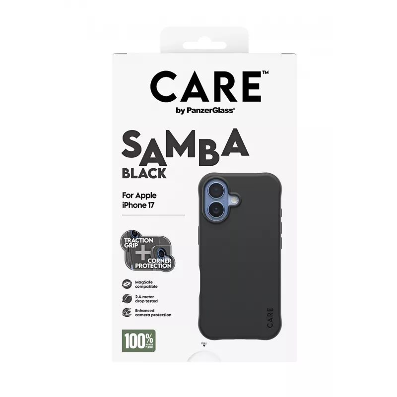 PanzerGlass CARE™ by ® Samba Case nero con MagSafe iPhone 17
