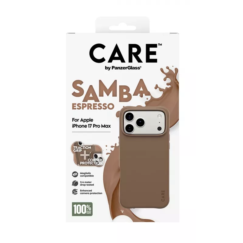 PanzerGlass CARE™ by ® Samba Case espresso con MagSafe iPhone 17 Pro Max