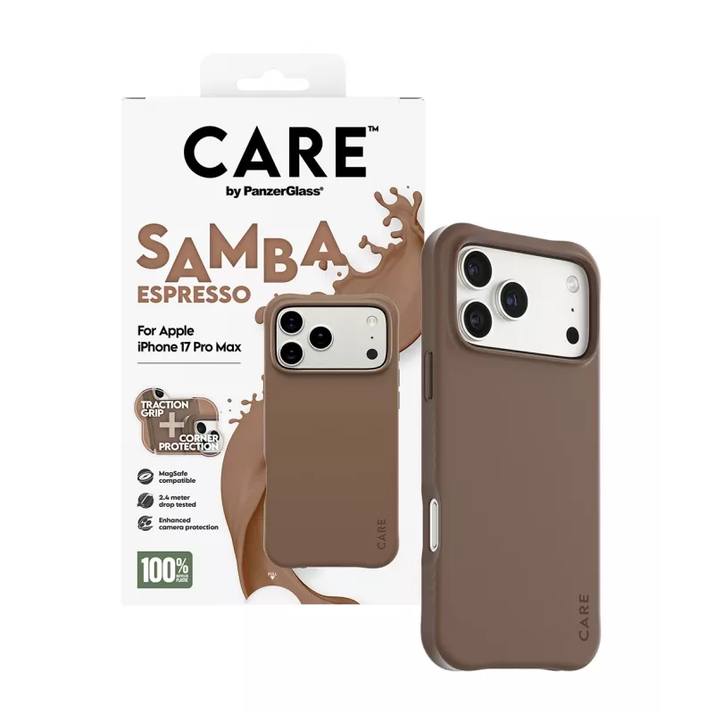 PanzerGlass CARE™ by ® Samba Case espresso con MagSafe iPhone 17 Pro Max
