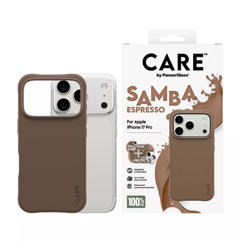 PanzerGlass CARE™ by ® Samba Case espresso con MagSafe iPhone 17 Pro
