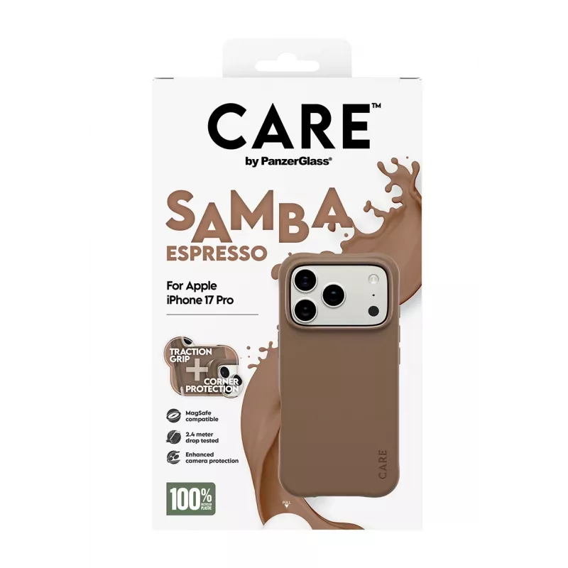 PanzerGlass CARE™ by ® Samba Case espresso con MagSafe iPhone 17 Pro